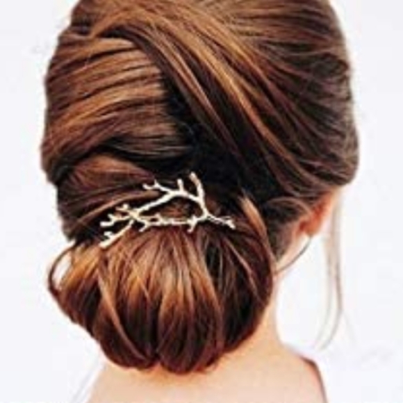Brandy Melville Gold Metal Tree Branch Hair Clip - Picture 2 of 3